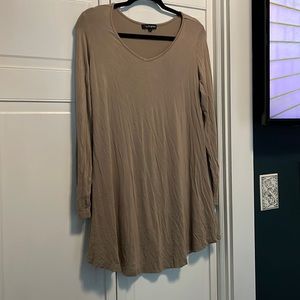 Tan Long Sleeved Top